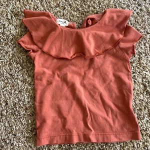 Oeuf ruffle shirt 12 mos